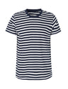 White - Navy (Striped)