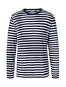 White - Navy (Striped)