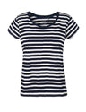 White - Navy (Striped)